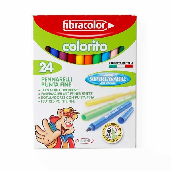 24 pennarelli Colorito Fibracolor