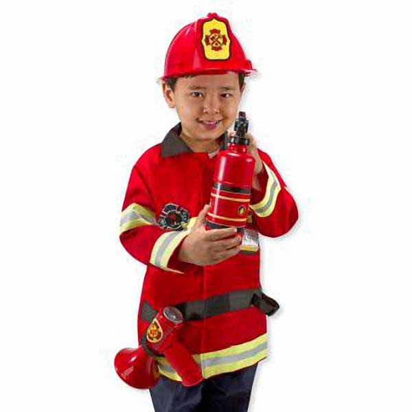 Vestito con accessori pompiere