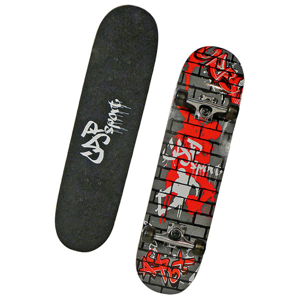 Skateboard 31 pollici rosso