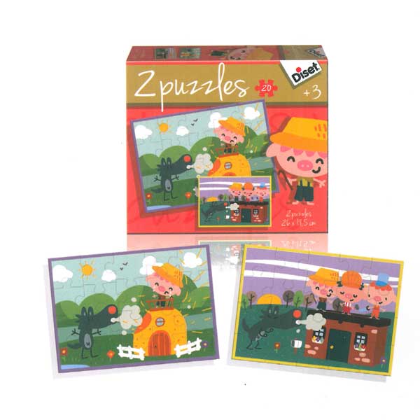 Puzzle Tre Porcellini - 2x20 pezzi