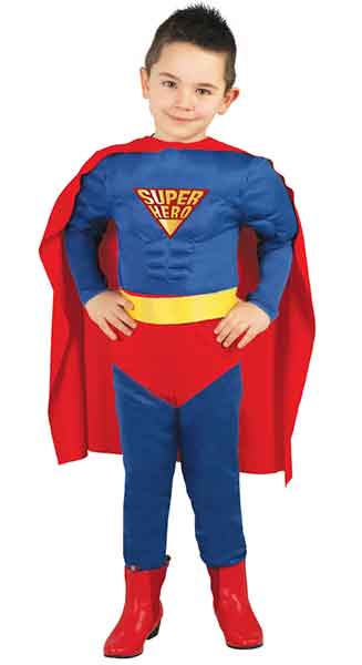 Costume Super Hero Boy 3/4 anni