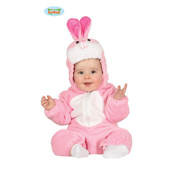 Costume Baby Coniglio Rosa 12/24 mesi