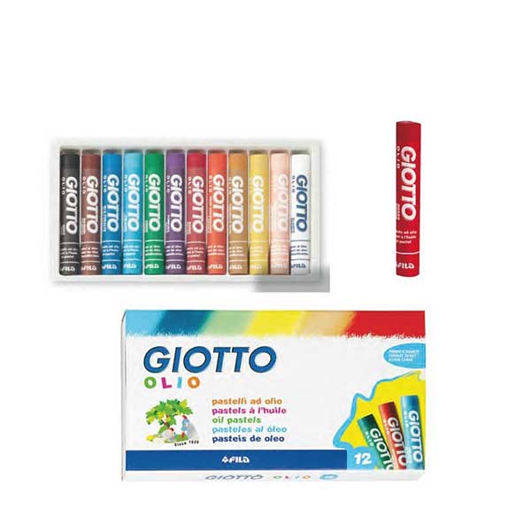 Giotto pastelli ad olio in astuccio da 12 colori : : Giochi e  giocattoli