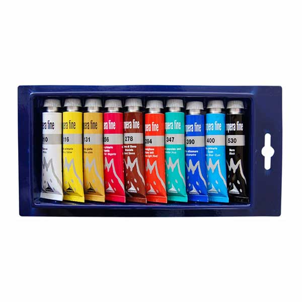 Tempera fine Maimeri 10 colori