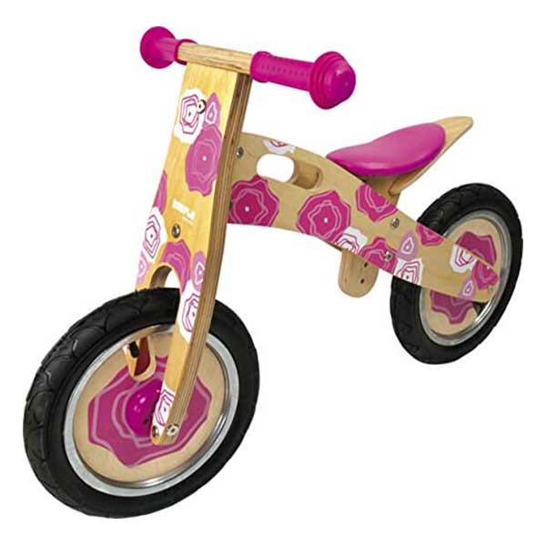 Bici senza pedali Rosa con fiori