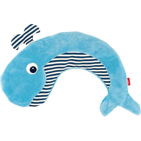 Cuscino balena con semi di ciliegio Sigikid